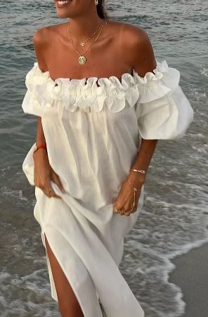 Jourey | Elegant & Stijlvolle Off-Shoulder Midi Jurk