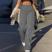 Carly | Dames Cargo Broek - Hoge Taille, Casual Chic met Functionele Zakken 6