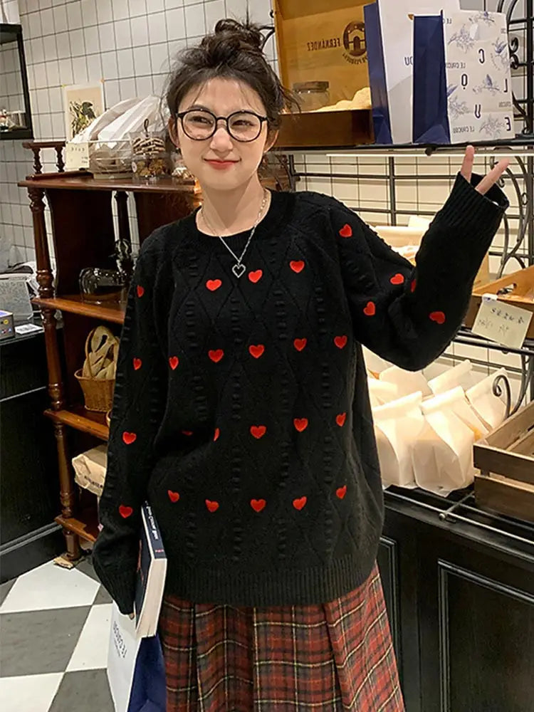 Celia | Dames Trui - Zachte Stof met Hartdetail 3