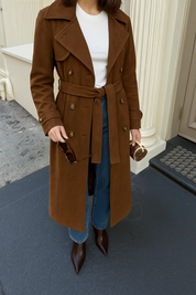 Maxi | Luxe Vegan Suede Trenchcoat