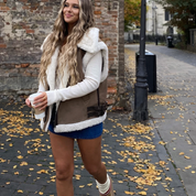 Clinty | Trendy Faux Fur Vest met Teddy Voering – Warm & Modieus