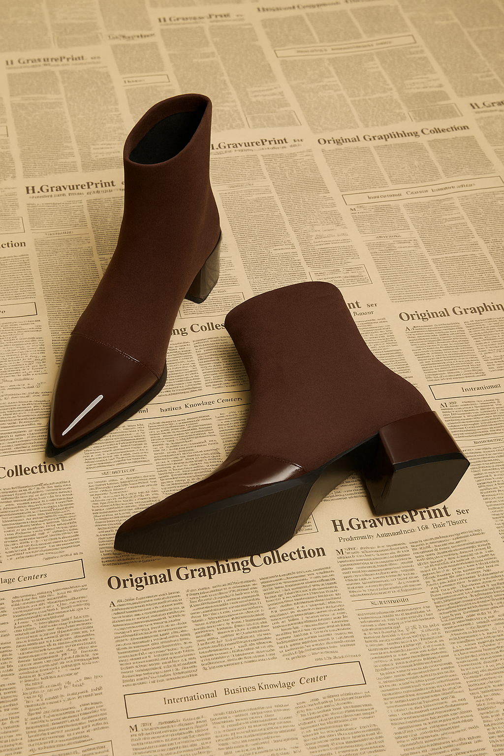 Marie-Jo | Enkellaarsjes Met Lakdetails & Blokhak