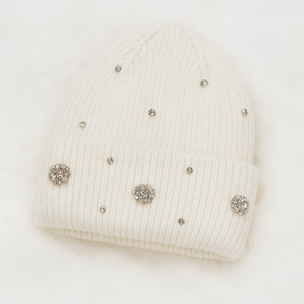 Loro | Zachte Muts met Strass Details voor Dames