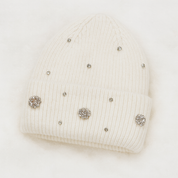 Loro | Zachte Muts met Strass Details voor Dames