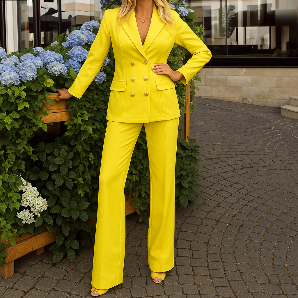 Sylvie | Elegant Tweedelig Blazer Pak voor Dames