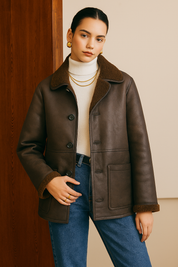 Dura | Dubbelzijdig Faux Leder Jas met Fleece - Stijlvol en Comfortabel