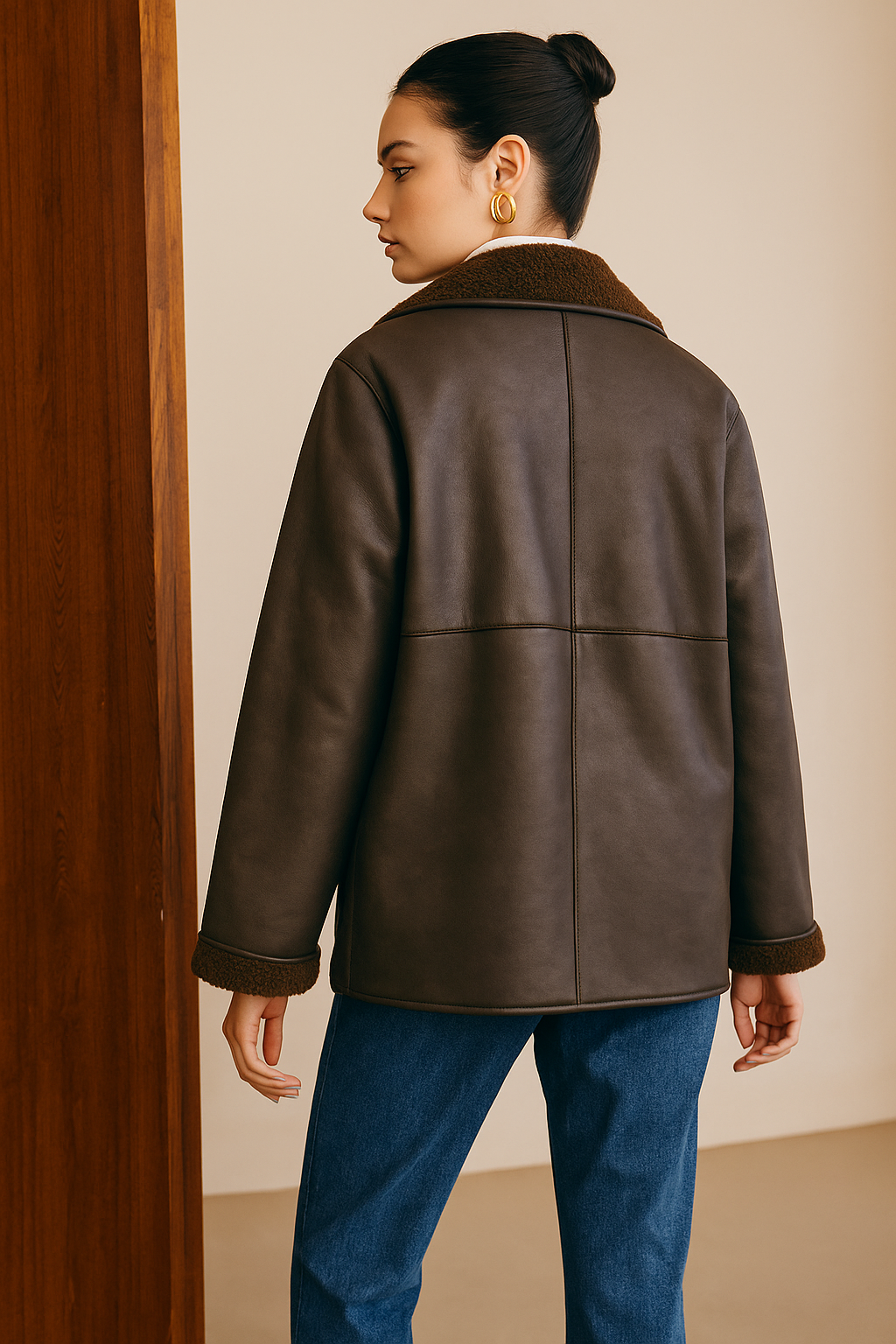 Dura | Dubbelzijdig Faux Leder Jas met Fleece - Stijlvol en Comfortabel