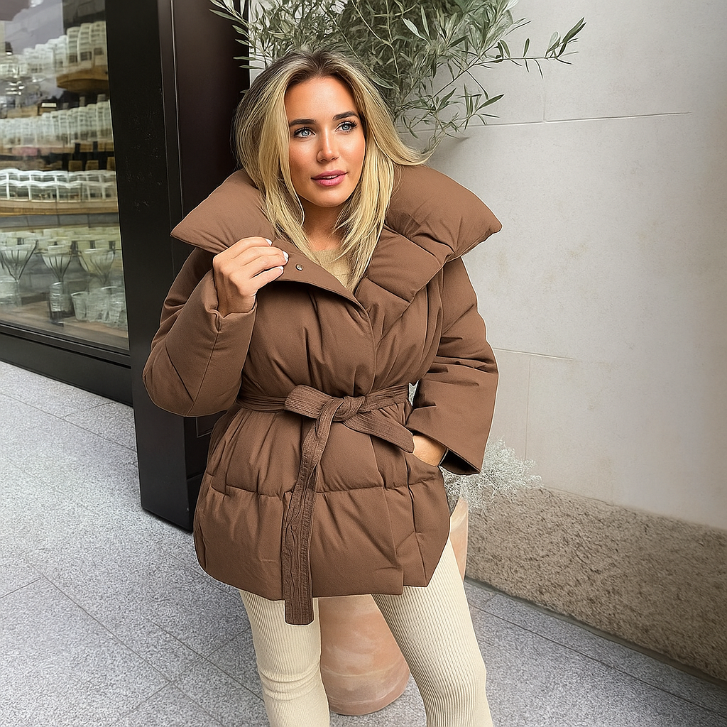 Georgette |Puffer Winterjas Dames - Gewatteerd, Elegante Stijl en Comfort