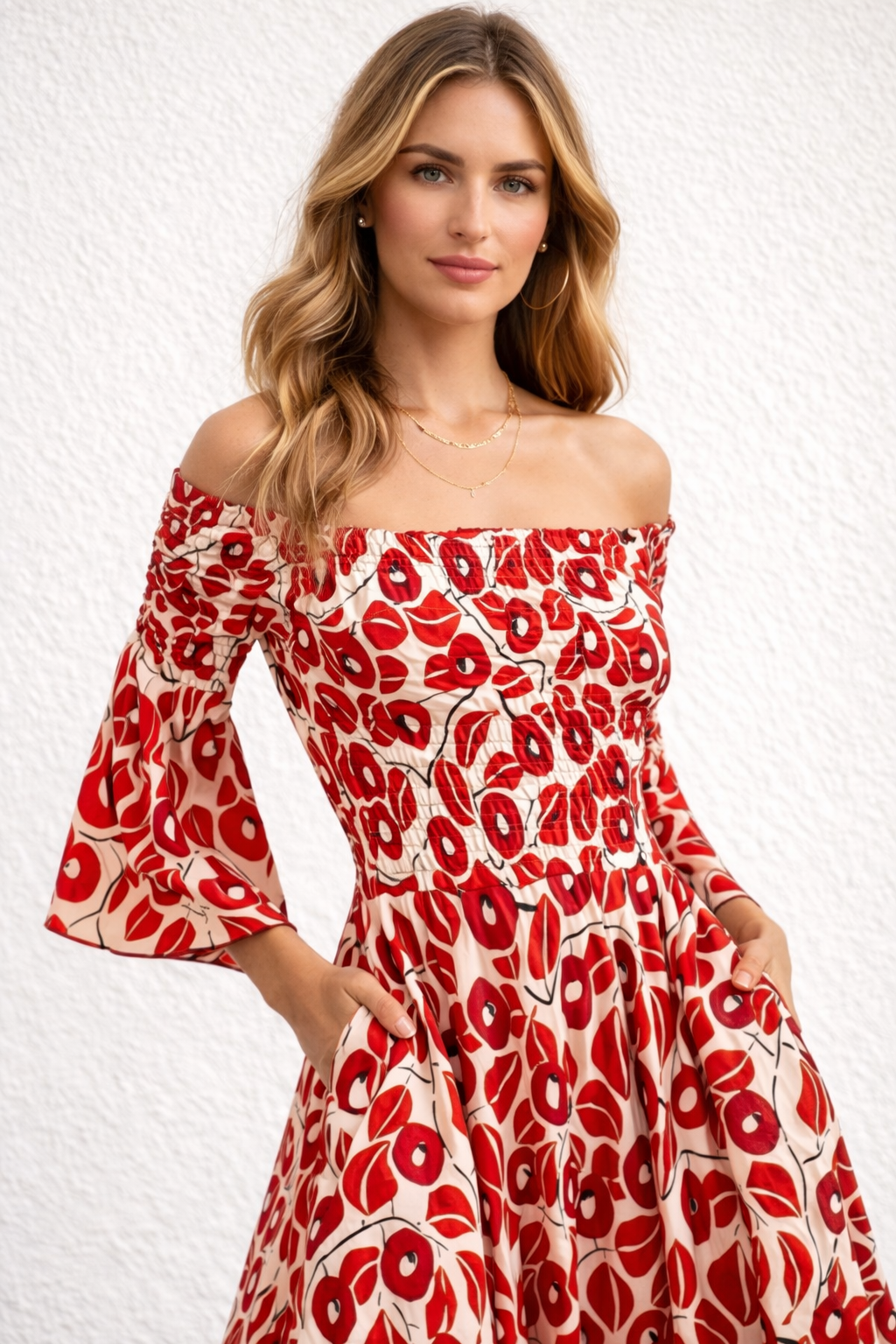 Dela | Maxi Jurk Dames met Bloemenprint - Luchtig en Stijlvol