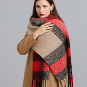 Karlyn | Luxe Dames Sjaal met Stijlvol Ruitpatroon - Warme, Casual Wrap