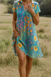 Ellaja | Ademende Midi Zomerjurk voor Dames