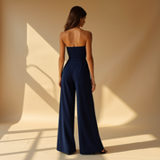 Malia | Elegante Strapless Jumpsuit met Korset Look