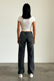 Roja | Straight-Leg Jeans met Lage Taille – Trendy Dames Broek