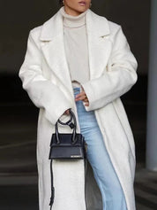 Cleo | Dames Jas Winter - Oversized Lange Jas met Elegant Revers 6