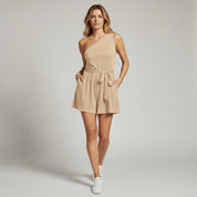 Colista | One-Shoulder Plissé Jumpsuit Dames