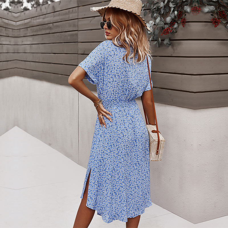 Kathy | Comfortabele Zomerjurk Met Stikceintuur