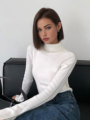 Xess | Dames Contrast Piping Coltrui - Hoge Stretch