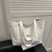 Cora | Grote Tote Tas Dames- Zachte Corduroy Stof, Ruim Ontwerp