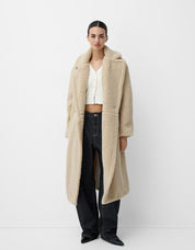 Cynthia | Dames Jas Winter - Zachte Oversized Teddyjas met Double-Breasted Look 2