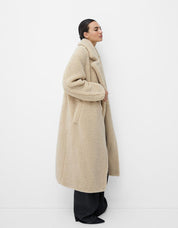 Cynthia | Dames Jas Winter - Zachte Oversized Teddyjas met Double-Breasted Look 5