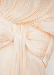 Lucetta | Champagne Mini Jurk met Plooi & Parelknopen