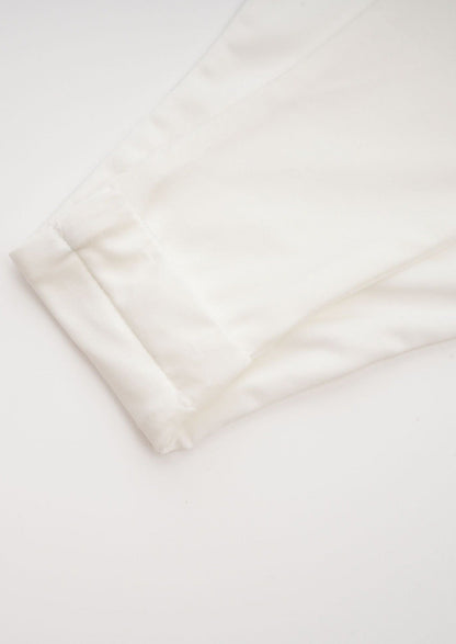 Fortuna | Witte Mini Jurk met Rozenprint – Stretch & Drape