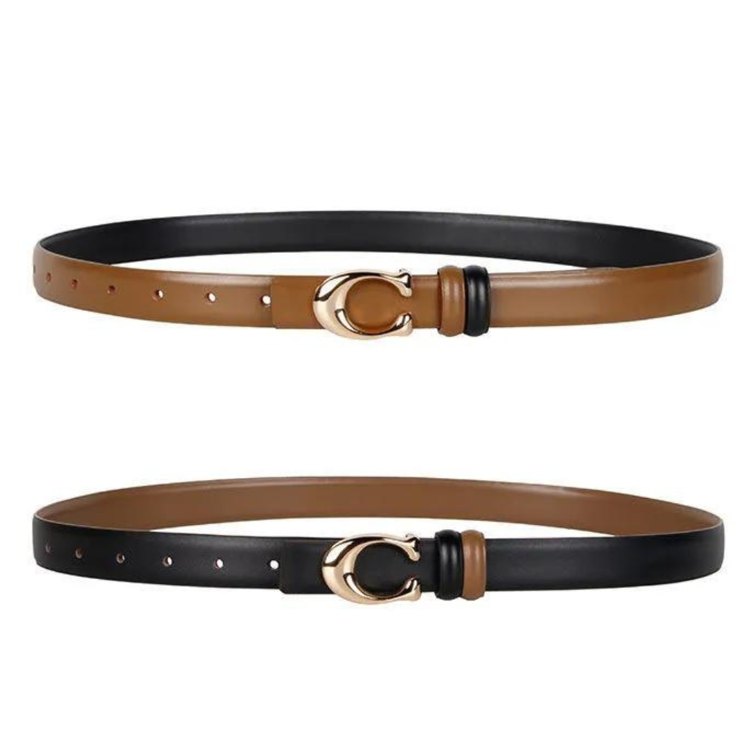 Daisy | Dames Dubbelzijdige Riem - Leren C-vormige Gesp 5