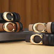 Daisy | Dames Dubbelzijdige Riem - Leren C-vormige Gesp 8