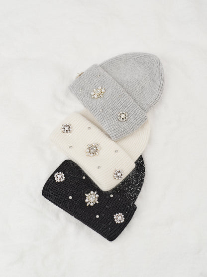 Loro | Zachte Muts met Strass Details voor Dames