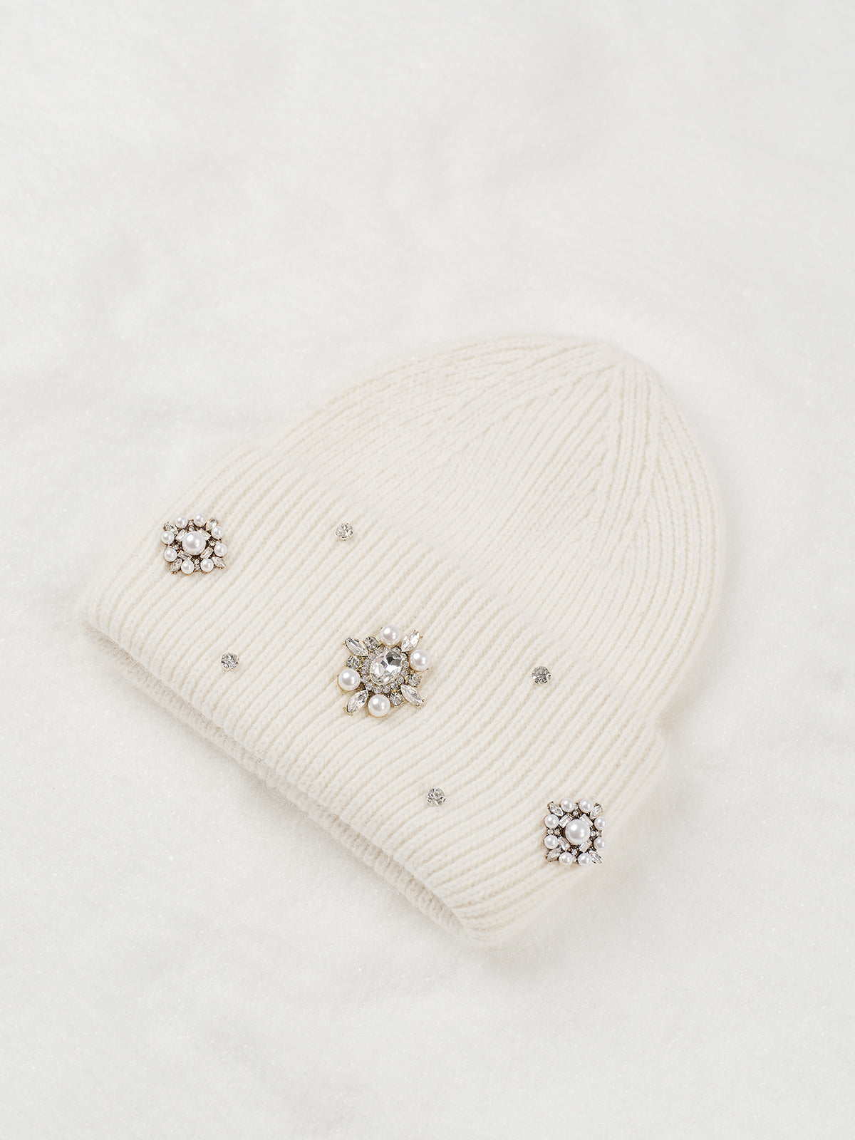 Loro | Zachte Muts met Strass Details voor Dames