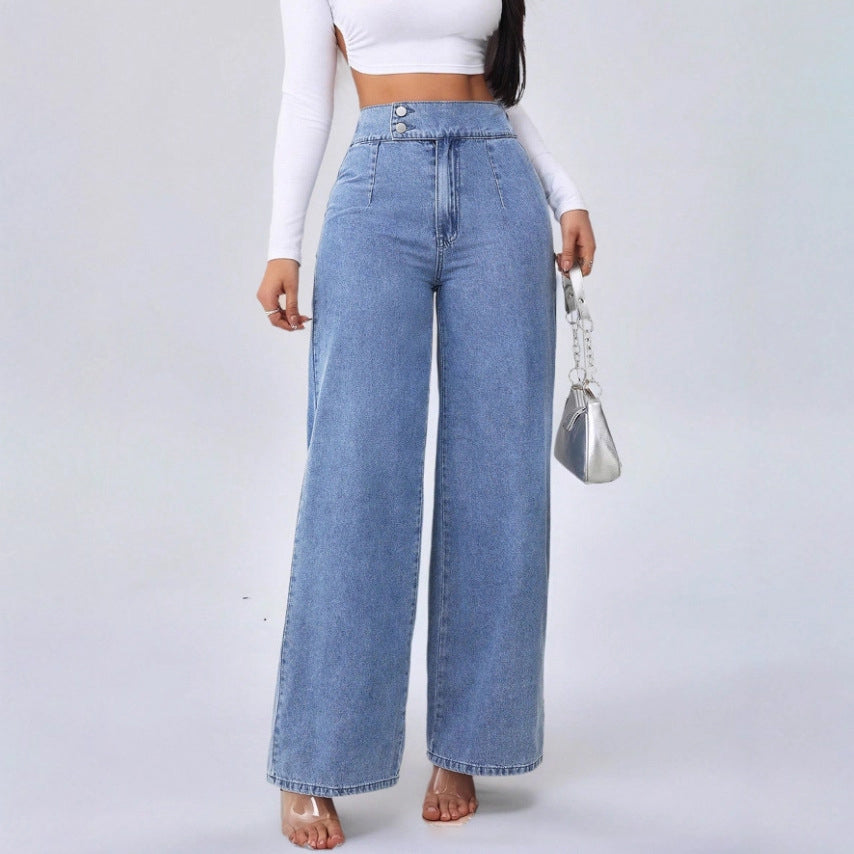 Daisy | Dames Retro Jeans - Hoogwaardige Denim 1