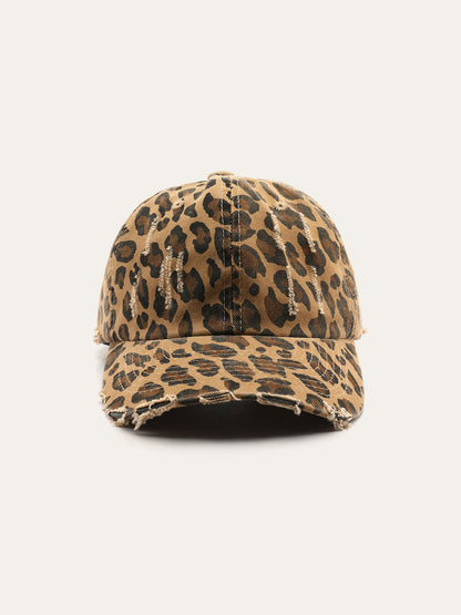 Florente | Trendy Dames Pet met Luipaard Print - Stoer en Stijlvol