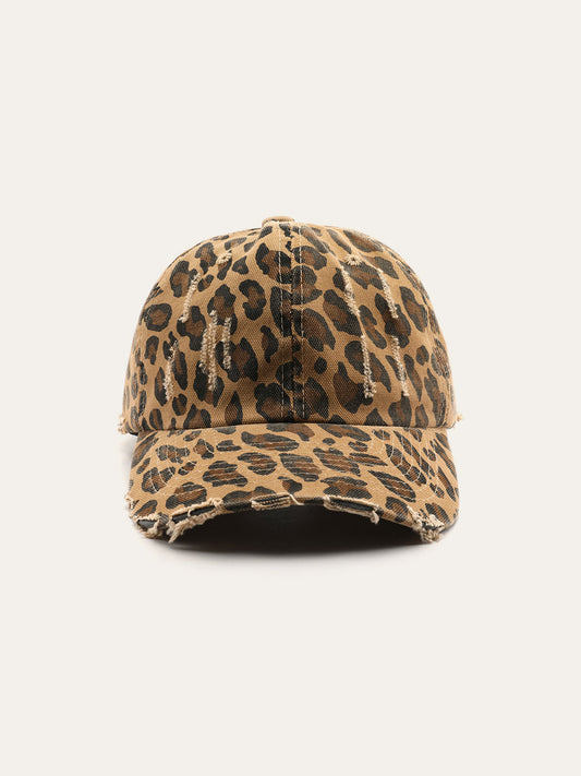 Florente | Trendy Dames Pet met Luipaard Print - Stoer en Stijlvol