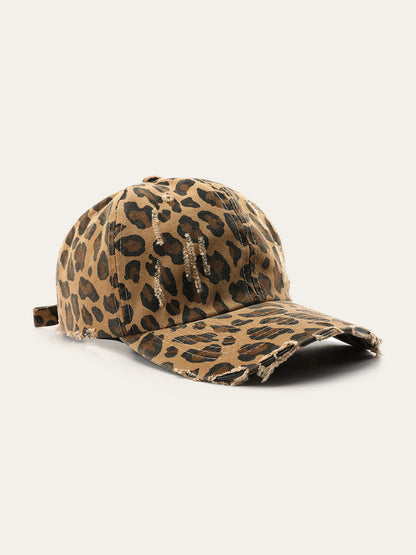 Florente | Trendy Dames Pet met Luipaard Print - Stoer en Stijlvol
