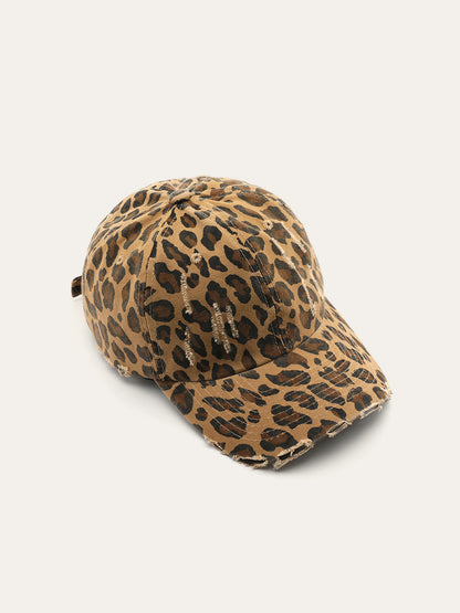 Florente | Trendy Dames Pet met Luipaard Print - Stoer en Stijlvol