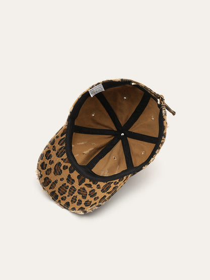 Florente | Trendy Dames Pet met Luipaard Print - Stoer en Stijlvol