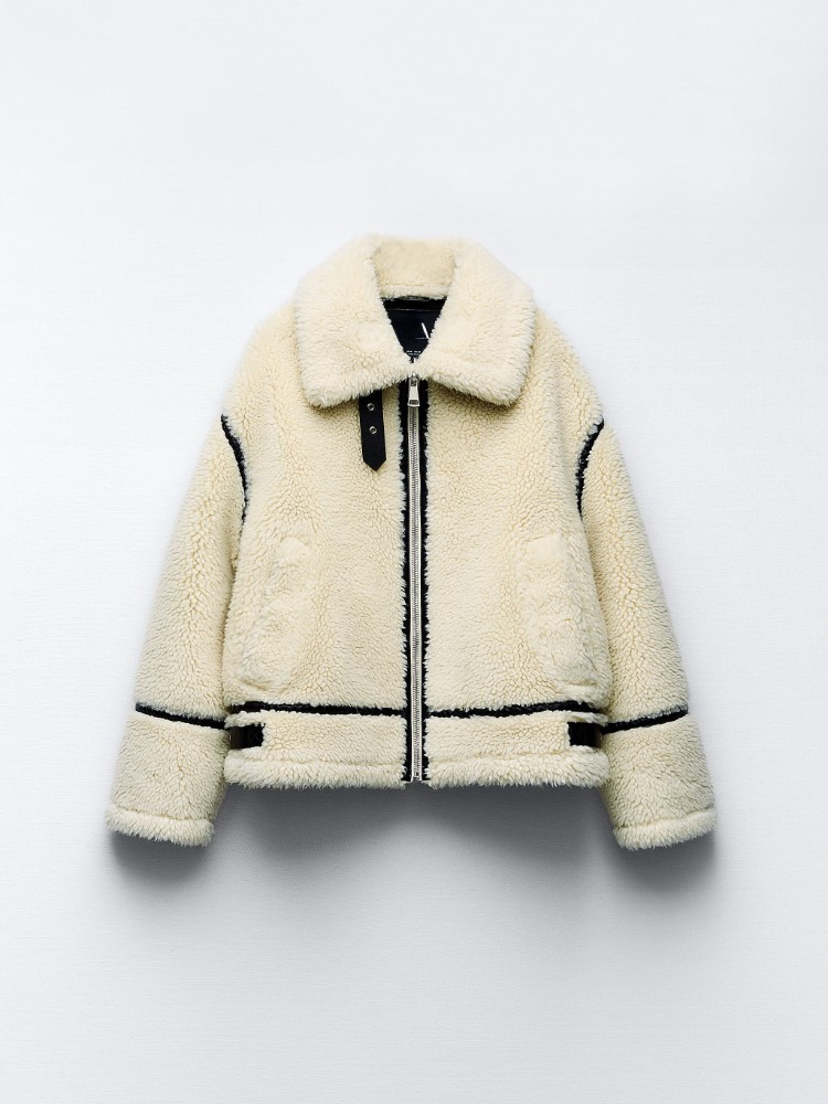 Daria | Dames Jack - Leren Oversized, Blauw met Warme Voering 4