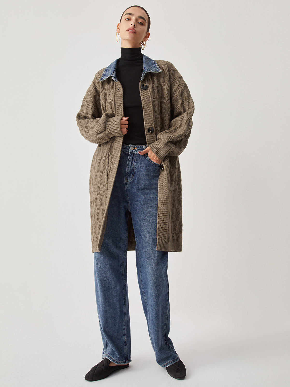 Climona | Gebreide Cardigan - Stijlvolle Extra Lange Damesvest