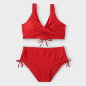 Diva | Dames Zwarte High-Waisted Bikini - Flatterende Pasvorm en Verstelbare Zijkanten 3