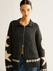 Djura | Casual Dames Vest - Jacquard, Hoog Stretch