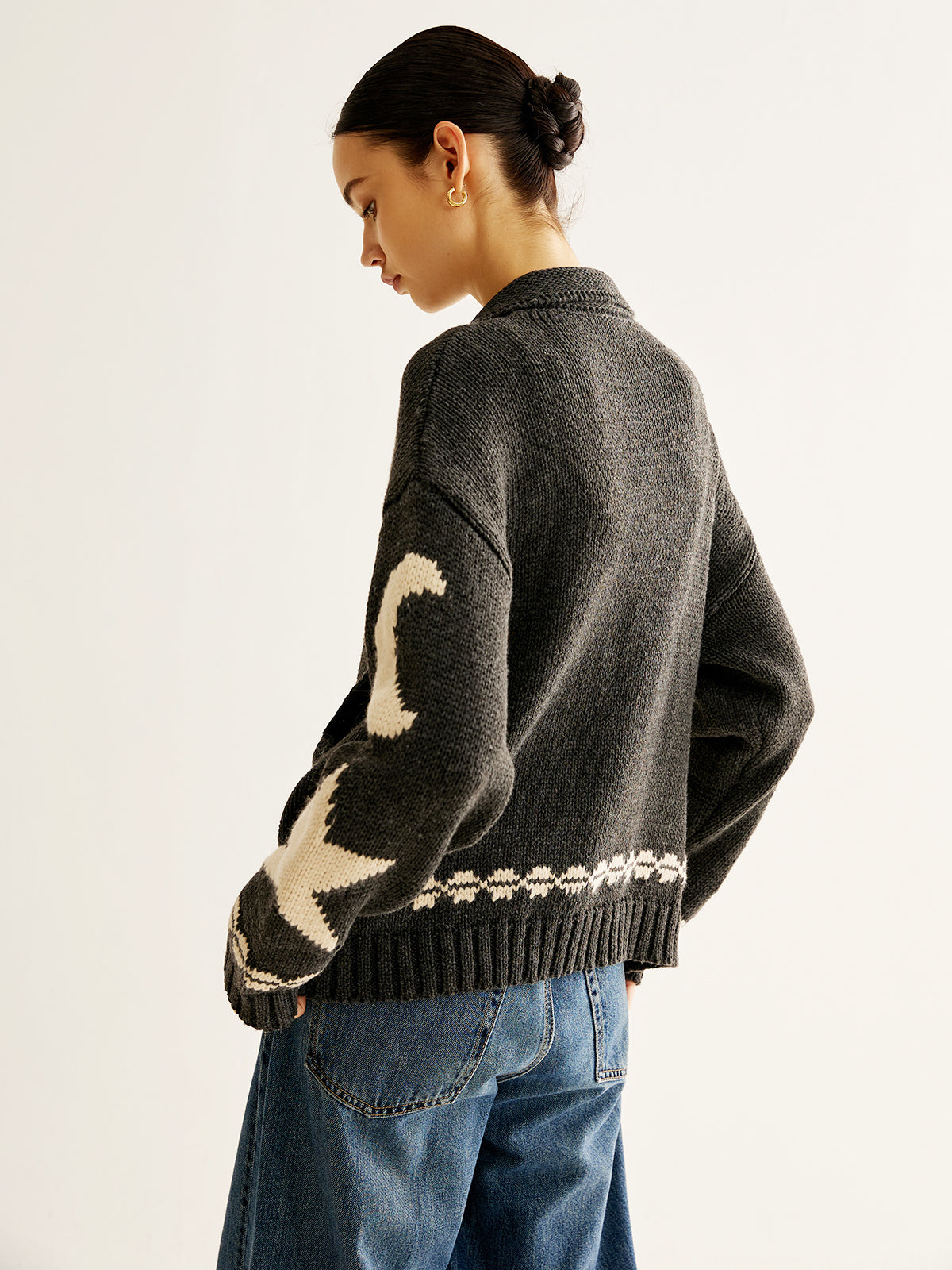 Djura | Casual Dames Vest - Jacquard, Hoog Stretch