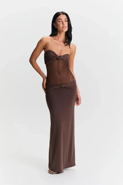 Nadine | Mesh Maxi Jurk
