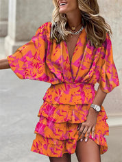 Annelie | Luchtige Zomerjurk met V-Hals & Ruches