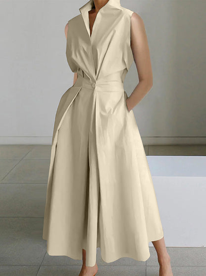 Bellas | Elegante Witte Maxi Overhemdjurk