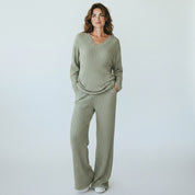 Elin | Comfortabele Tweedelig Loungewear Set Dames - Jogging Ribstof