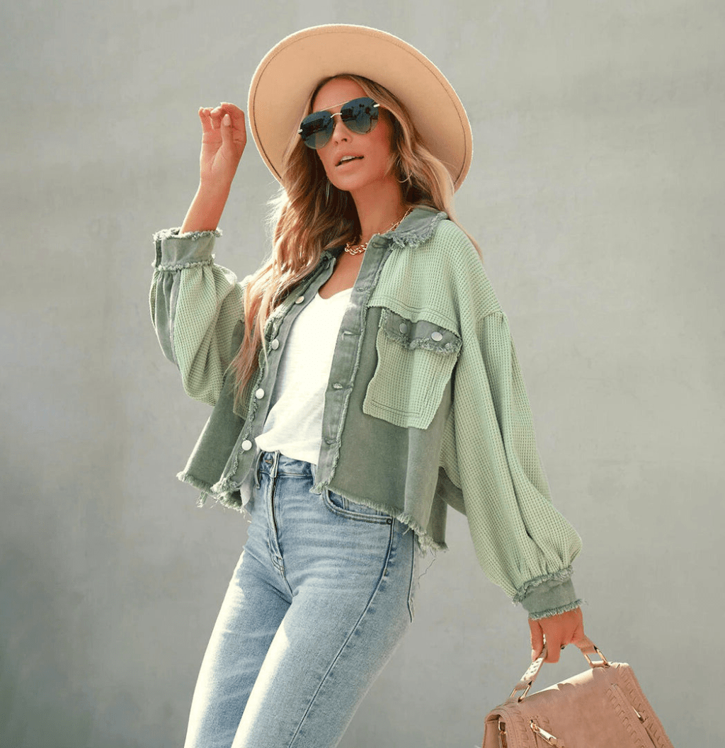 Eloisa | Vintage Stijl Jas Dames met Gepofte Mouwen