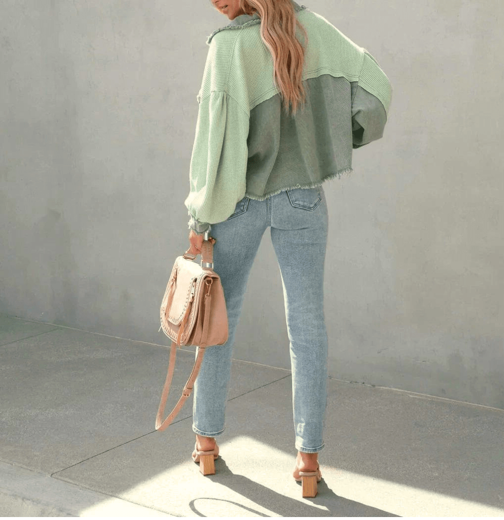 Eloisa | Vintage Stijl Jas Dames met Gepofte Mouwen