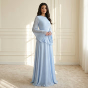 Elysia | Dames Maxi Jurk - Vloeiende Stof met Ruffle Details, Elegante Pasvorm 3