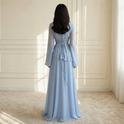 Elysia | Dames Maxi Jurk - Vloeiende Stof met Ruffle Details, Elegante Pasvorm 4