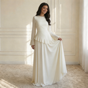 Elysia | Dames Maxi Jurk - Vloeiende Stof met Ruffle Details, Elegante Pasvorm 7